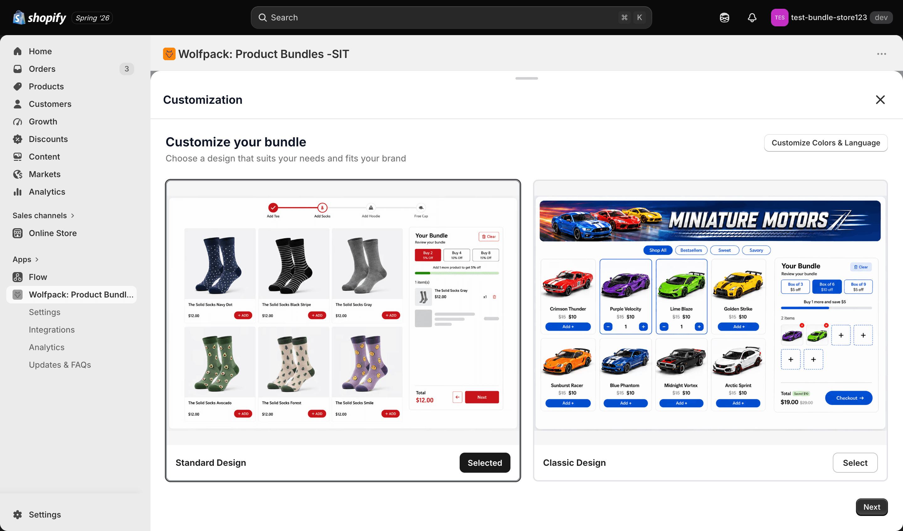 Wolfpack Bundles discount & pricing panel