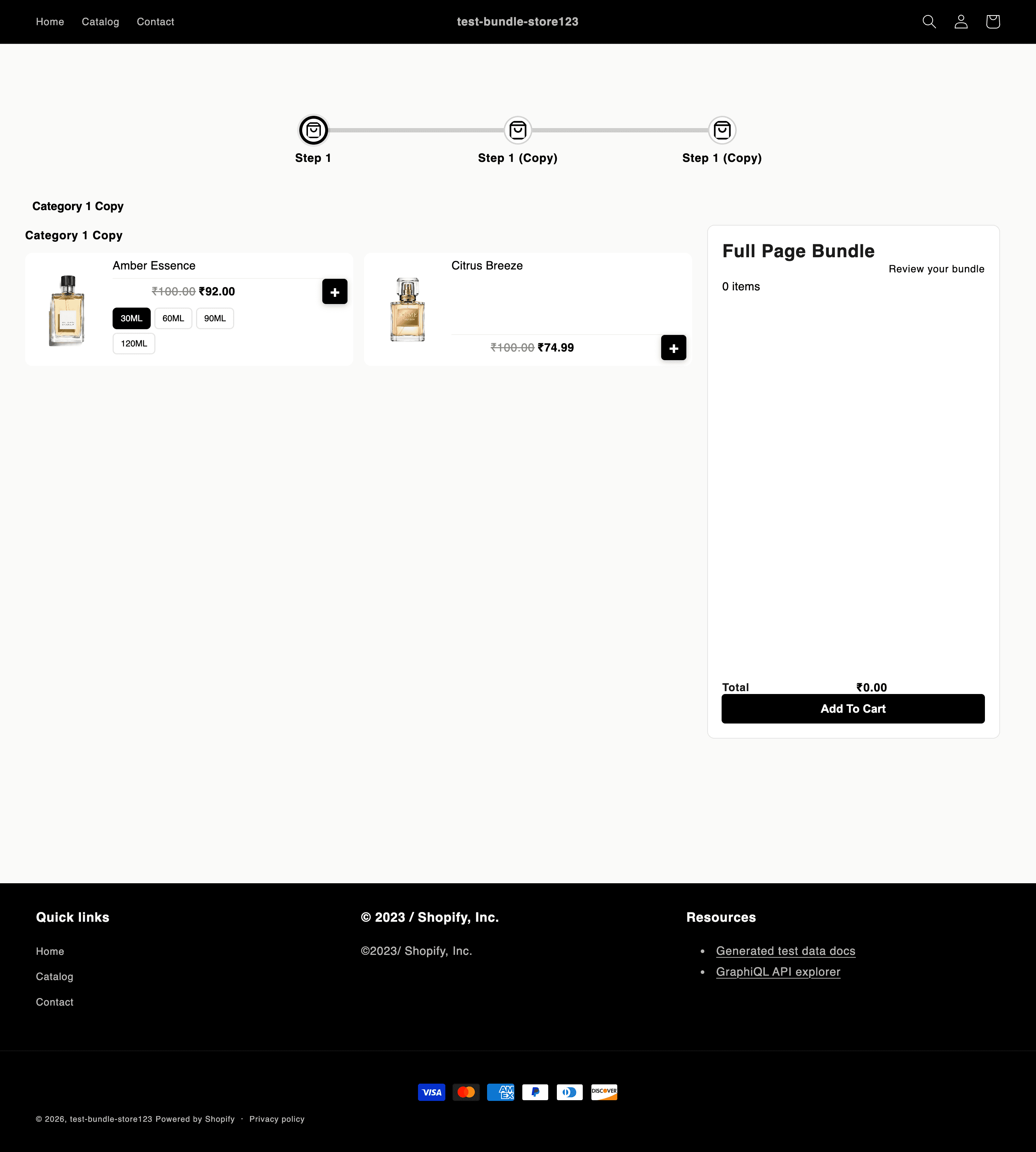 Live demo — Build your own Makeup box