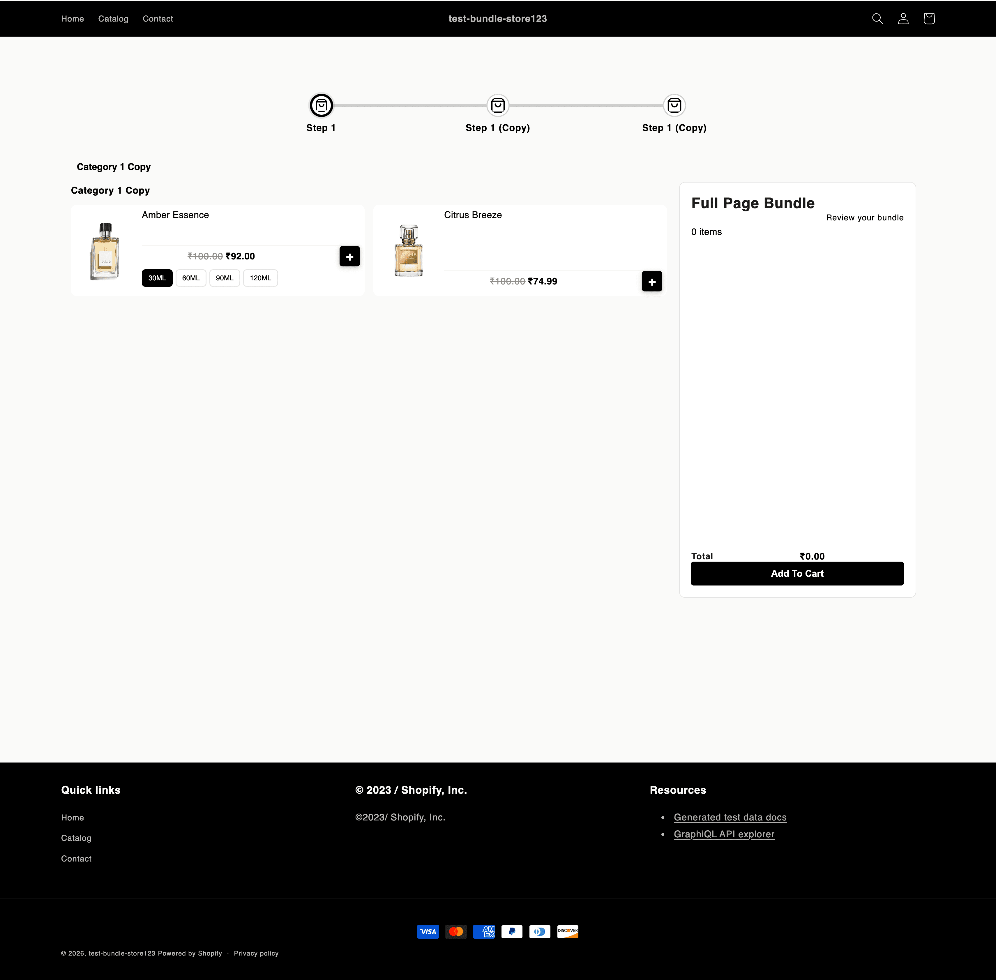 Live demo — Buy 2 tees, get a tote free